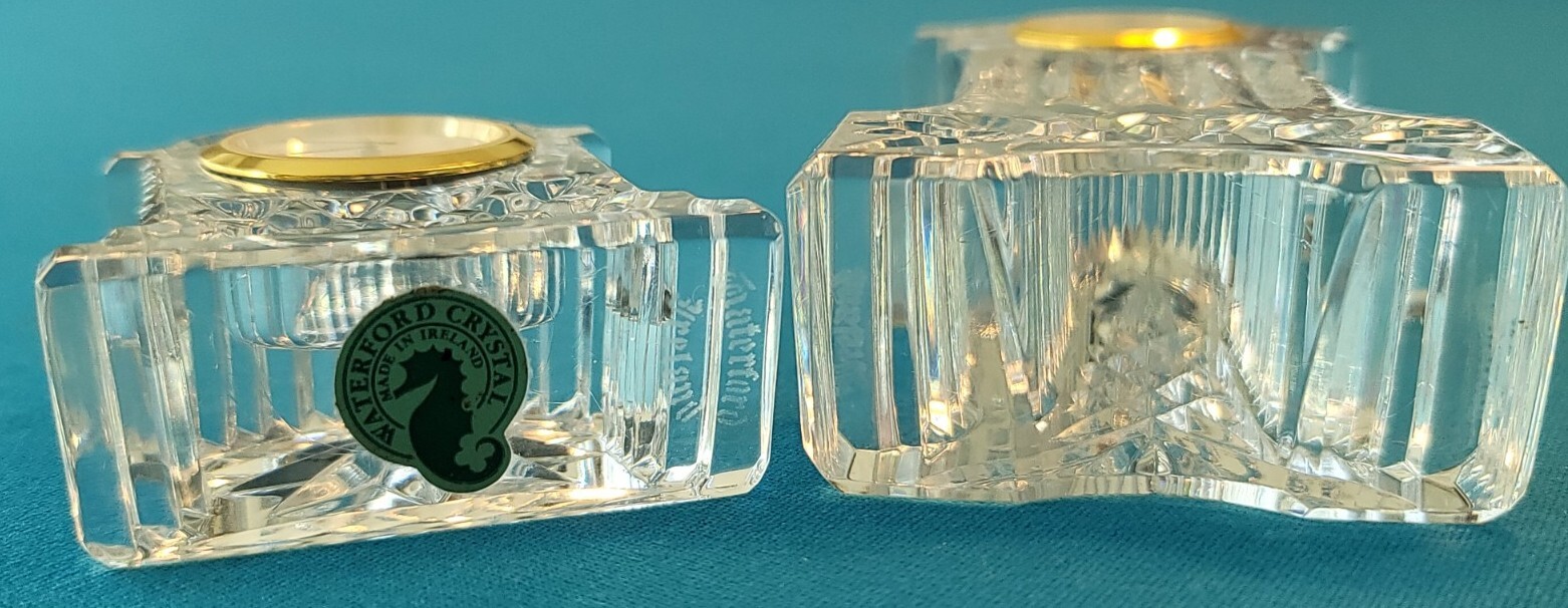 LOOK!! LOT of 2 Crystal Clocks!! – VINTAGE WATERFORD CRYSTAL CLOCKS SEE DETAILS!