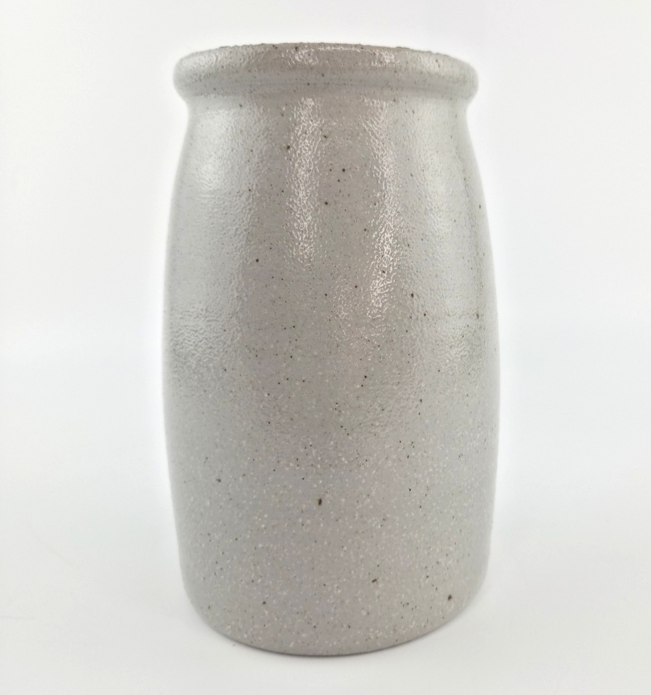 Salmon Falls Stoneware Blueberry Vine Salt Glaze Utensil Crock Vase 6.5″ Pottery
