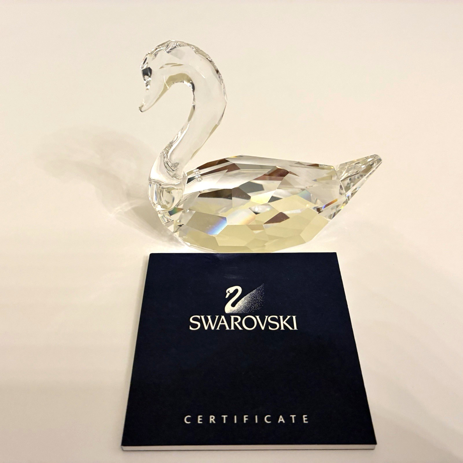 Swarovski Swan Crystal 3″ Flirting Figurine 844168 COA Box Signed