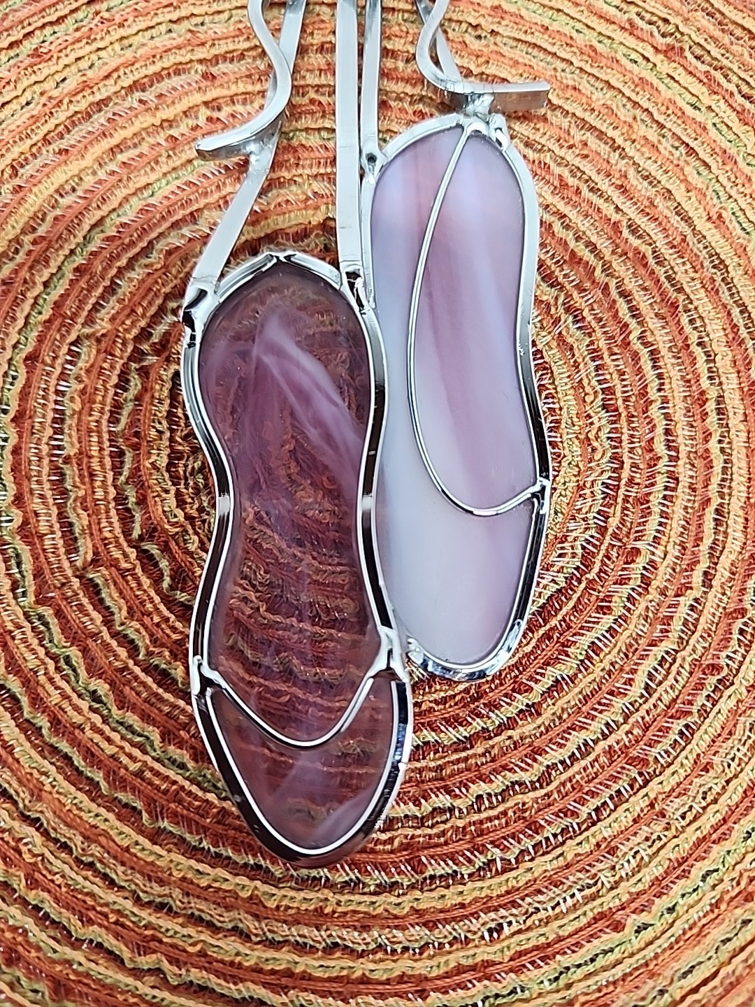 Stained Glass Pink Ballet Slipper Sun Catcher Pointe Shoes Pretty In Pink Y2K