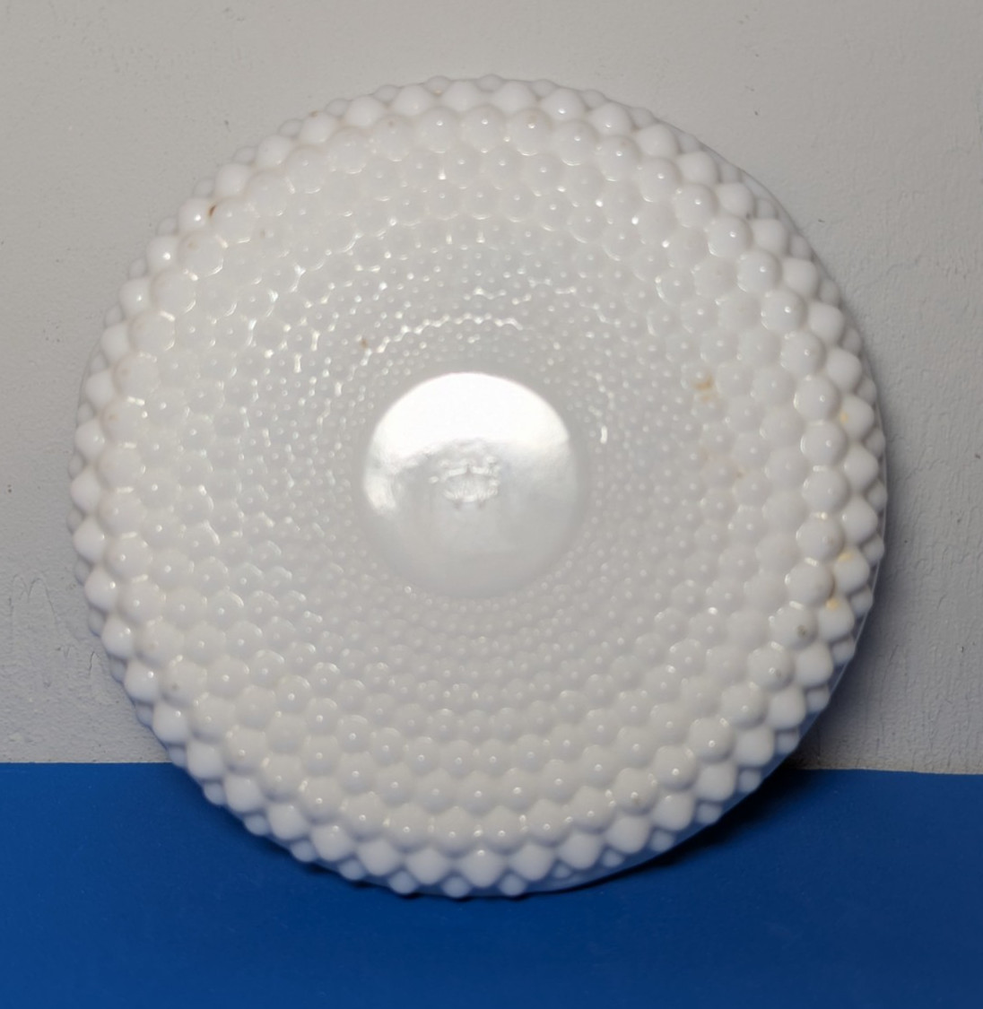 Vintage 60’s Westmoreland Ashtray Milk Glass Hobnail Pattern 4 1/2″ Diameter