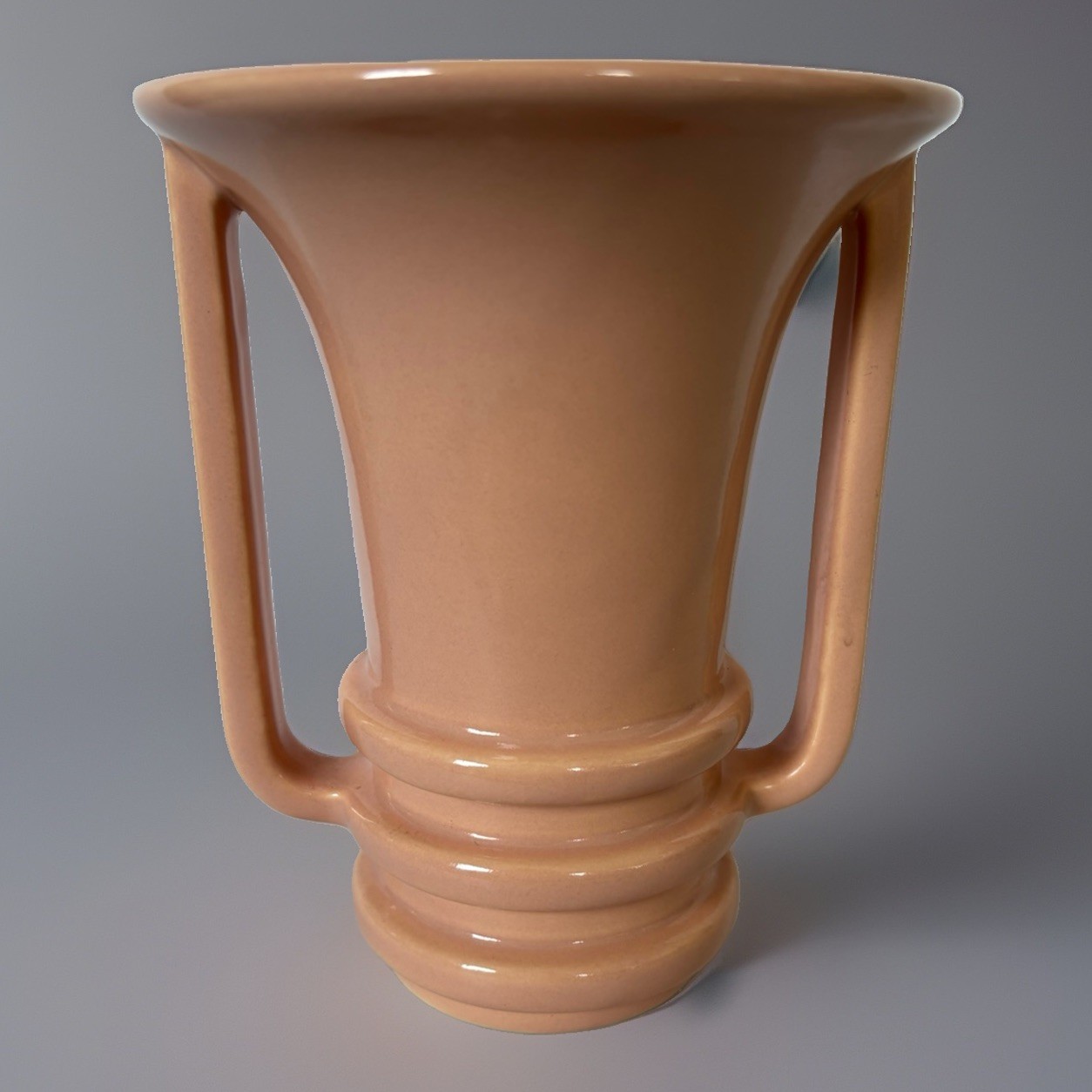 Vintage Art Deco Pottery Trumpet Vase 1930- 1940’s 7”