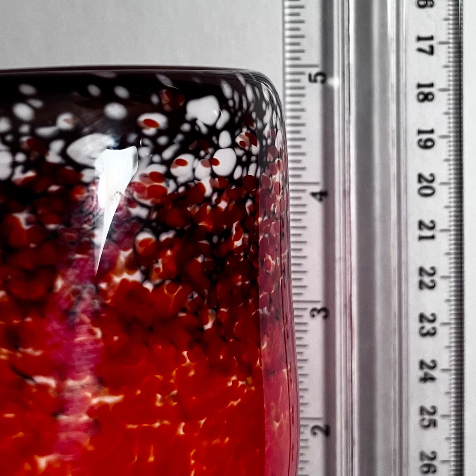 ZALLIQUE STUDIO Magma Vase / Unique Vintage American Art Glass / Slight Defects