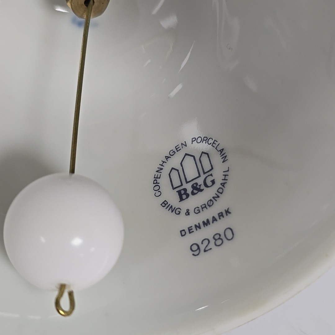 1980 Ceramic Christmas Bell Bing & Grondahl Number 9280 No Original Box