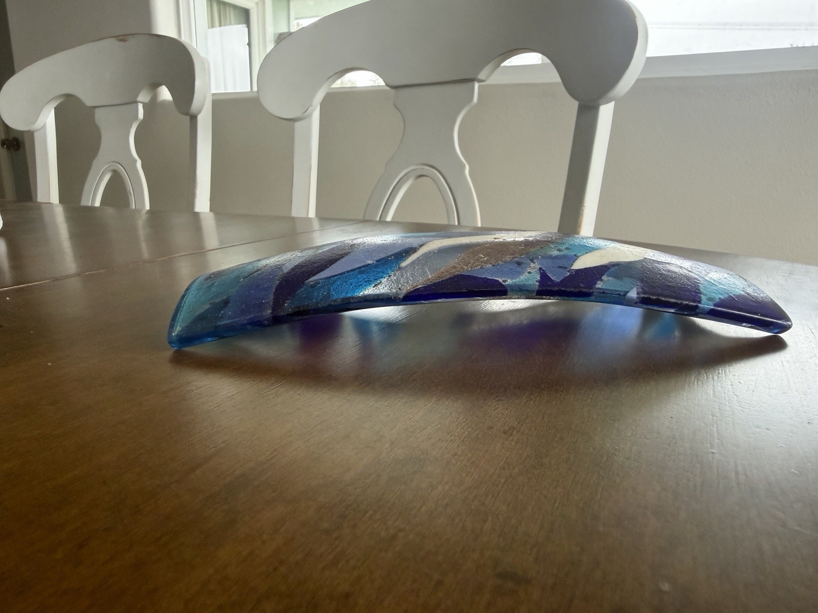 Original Blue Murano Glass Long OMG Nuance Long Tray
