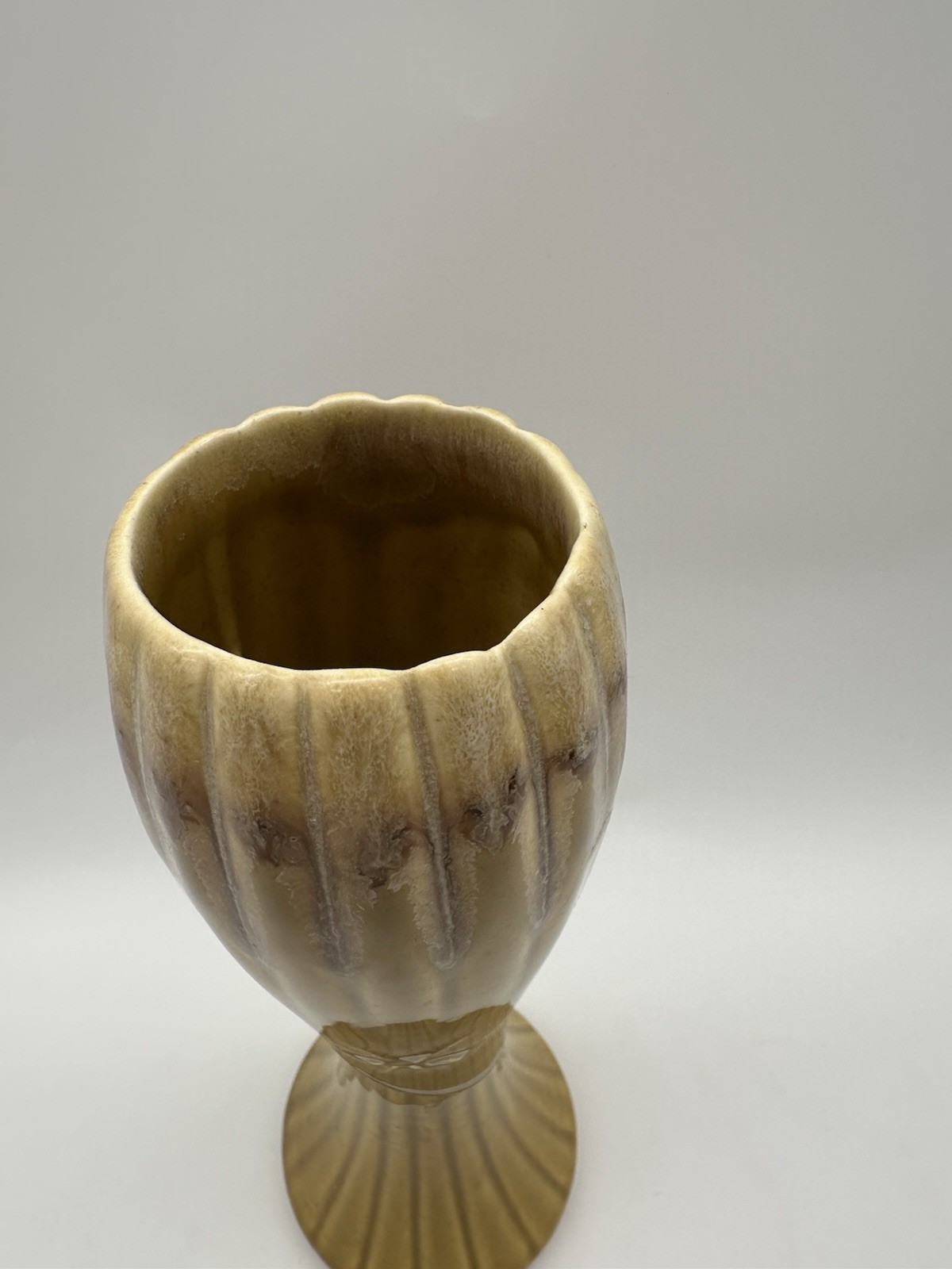 Vintage McCoy Pottery Corinthian Atomic Sunburst Vase USA