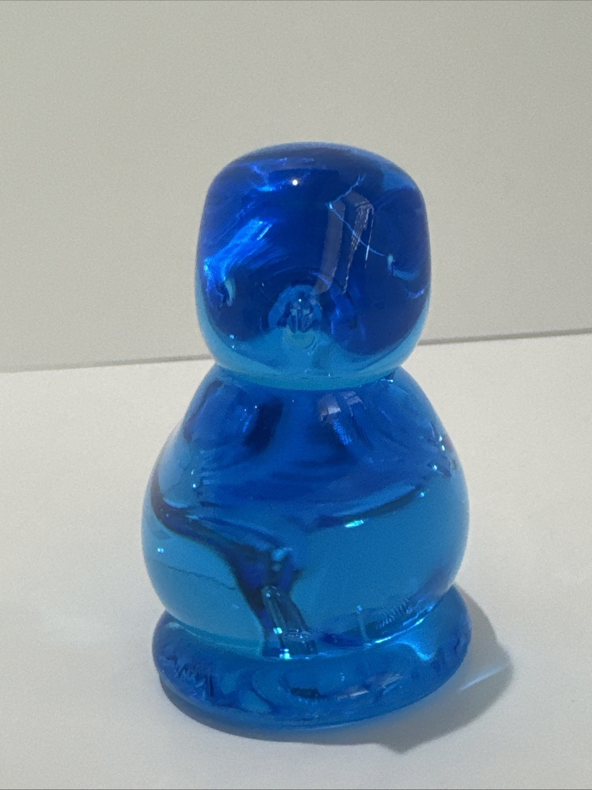 Vintage 1991 Ron Ray Signed Blue Bird of Happiness Art Glass Figurine