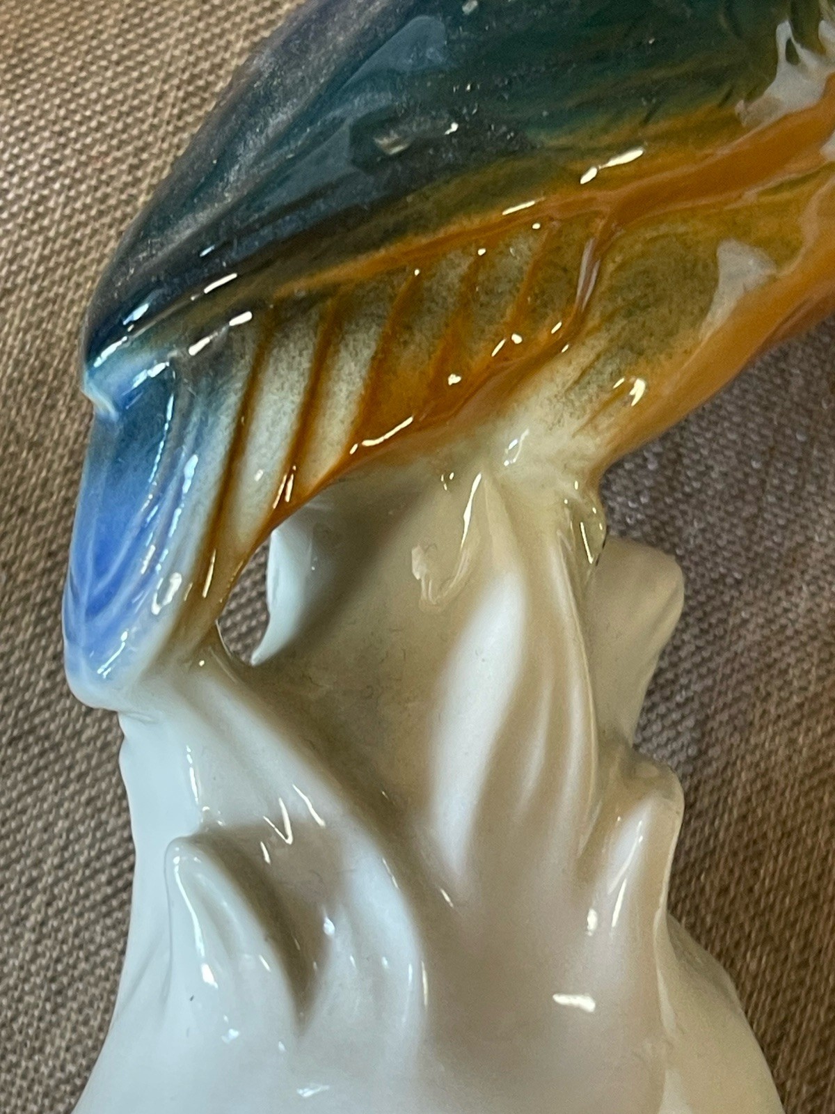 Kingfisher Wagner & Apel 2626, Germany Porcelain Bird Figurine, New In Box