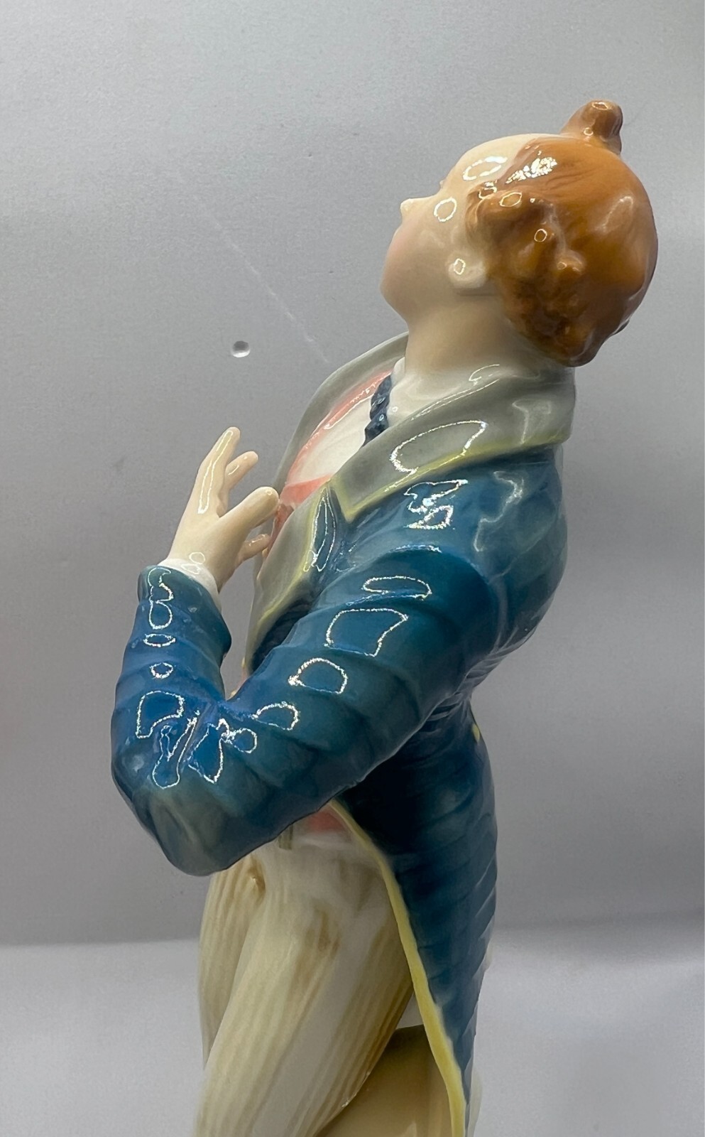 ANTIQUE VOLKSTEDT KARL ENS DANCING GENTLEMAN MAN FIGURINE GERMANY ROCOCO RARE!