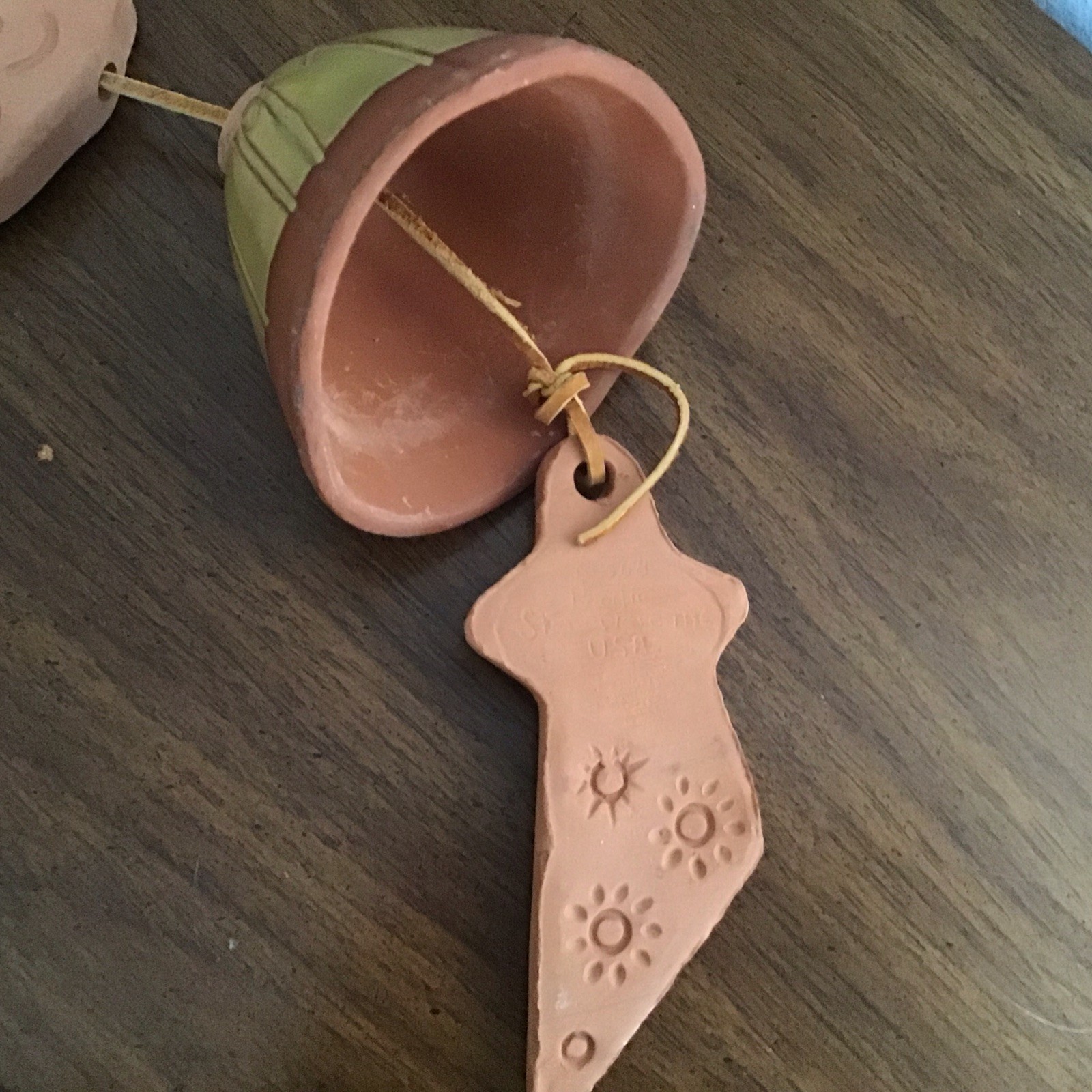MCM-1968 Terra Cotta – Girl Bell Wind Chime-Double Sided- Pacific Stoneware Inc