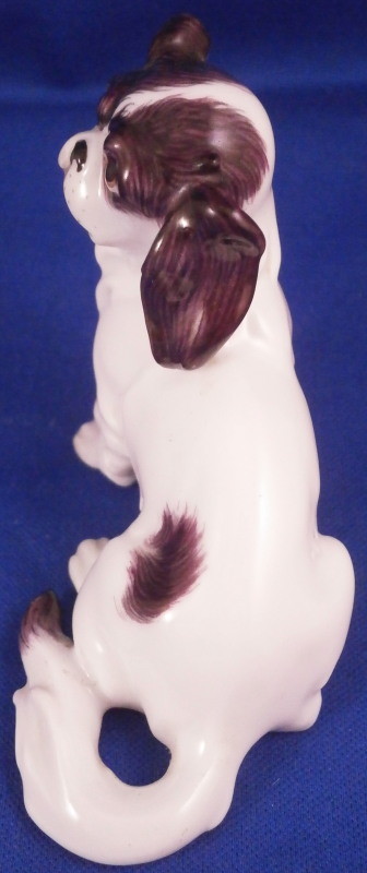 Augarten Porcelain Dog King Charles Figurine Figure Porzellan Hund Figur Vienna