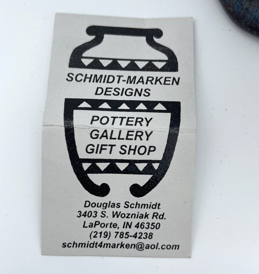 Schmidt – Marken Designs Earring Holder Hand Painted, Signed Earth Tones