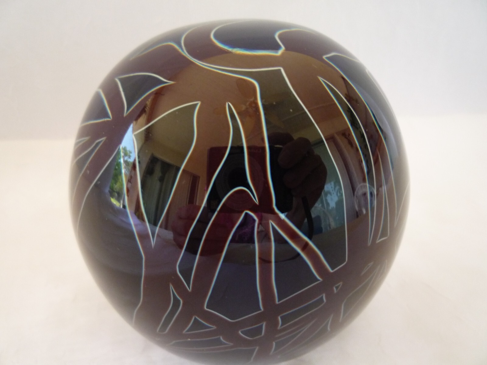 ZELLIQUE STUDIO GLASS CALIFORNIA 1995 PAPERWEIGHT J MOREL COLLAB? RARE DESIGN!