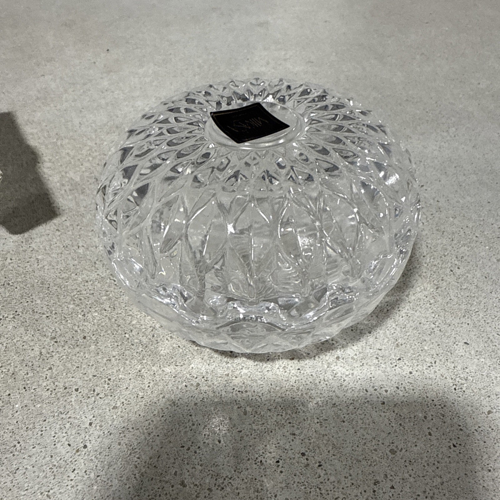 Mikasa Liberty Clear Glass Covered Box 3 1/2