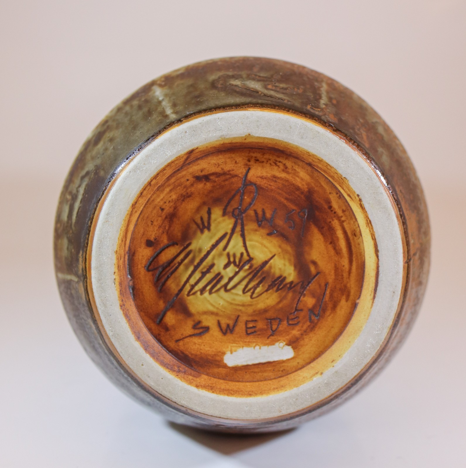 Large Brown Unique Vase – Carl-Harry Stålhane – Rörstrand 1959