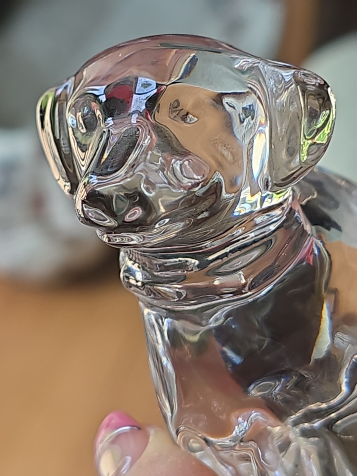Waterford Crystal Figurine Paperweight Dog Labrador Retriever Puppy 3″H MINT