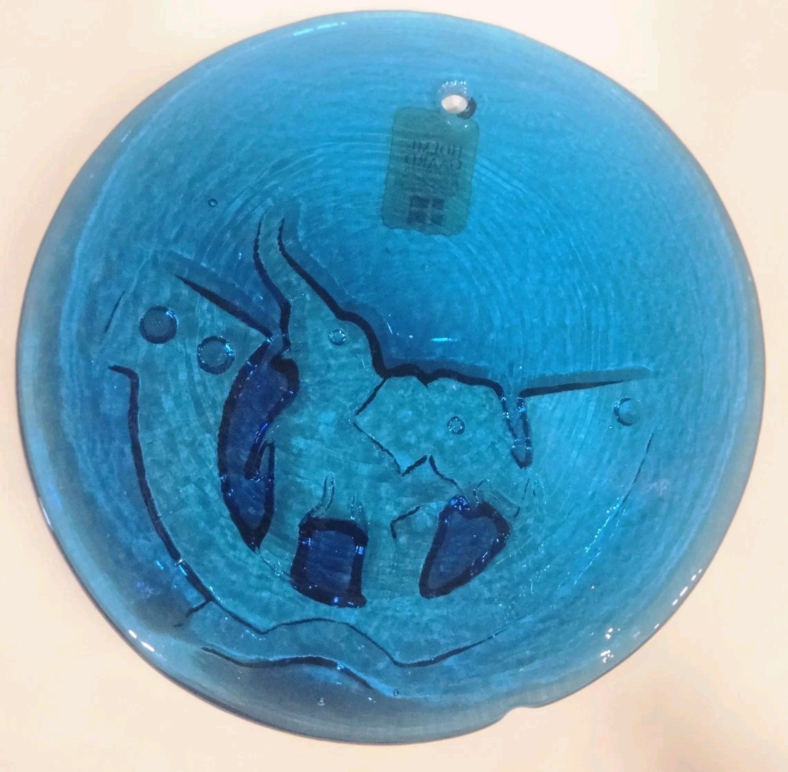 VNTG HOLMEGAARD NOAH’S ARK SUNCATCHER Original Label Glass Elephant Ornament
