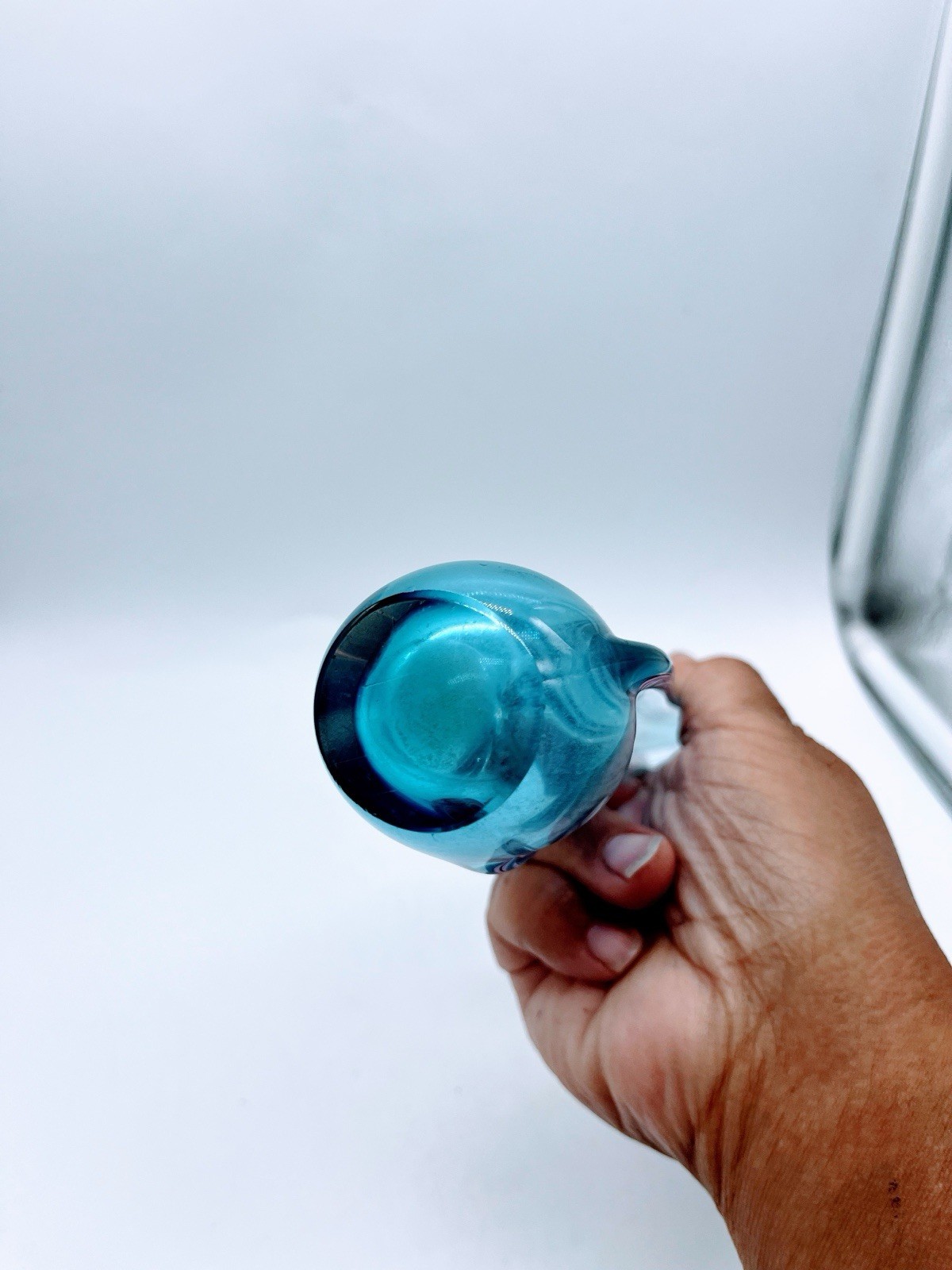 Blue & Purple Art Glass Bud Vase