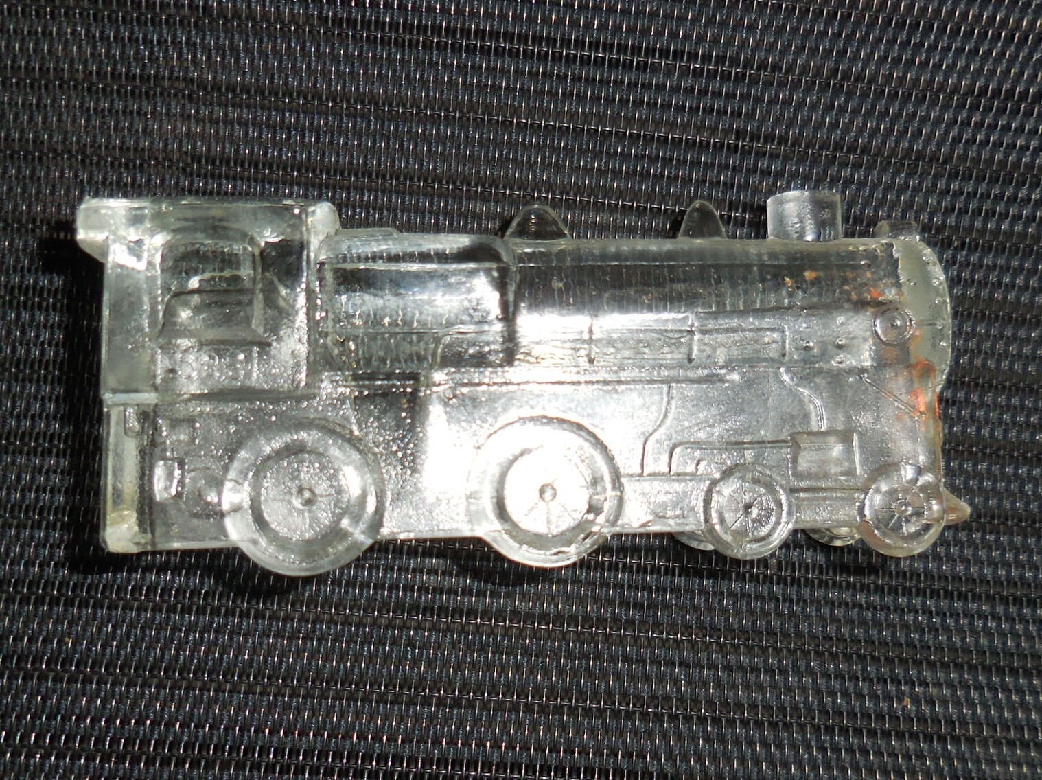 VINTAGE DEPRESSION GLASS TRAIN LOCOMOTIVE FIGURINE BEAUTIFUL DESIGN