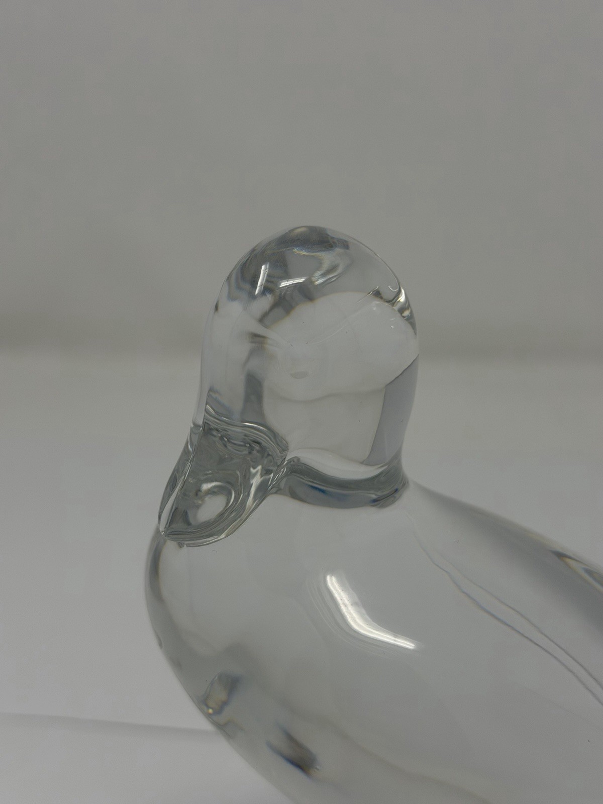 Baccarat Art Glass Duck Figure La Tour D’Argent 5″ Paris Rare !!!!