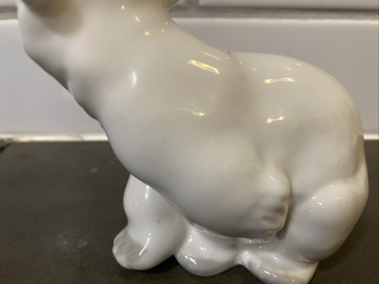 Russian Porcelain Polar Bear Figurine Made in USSR