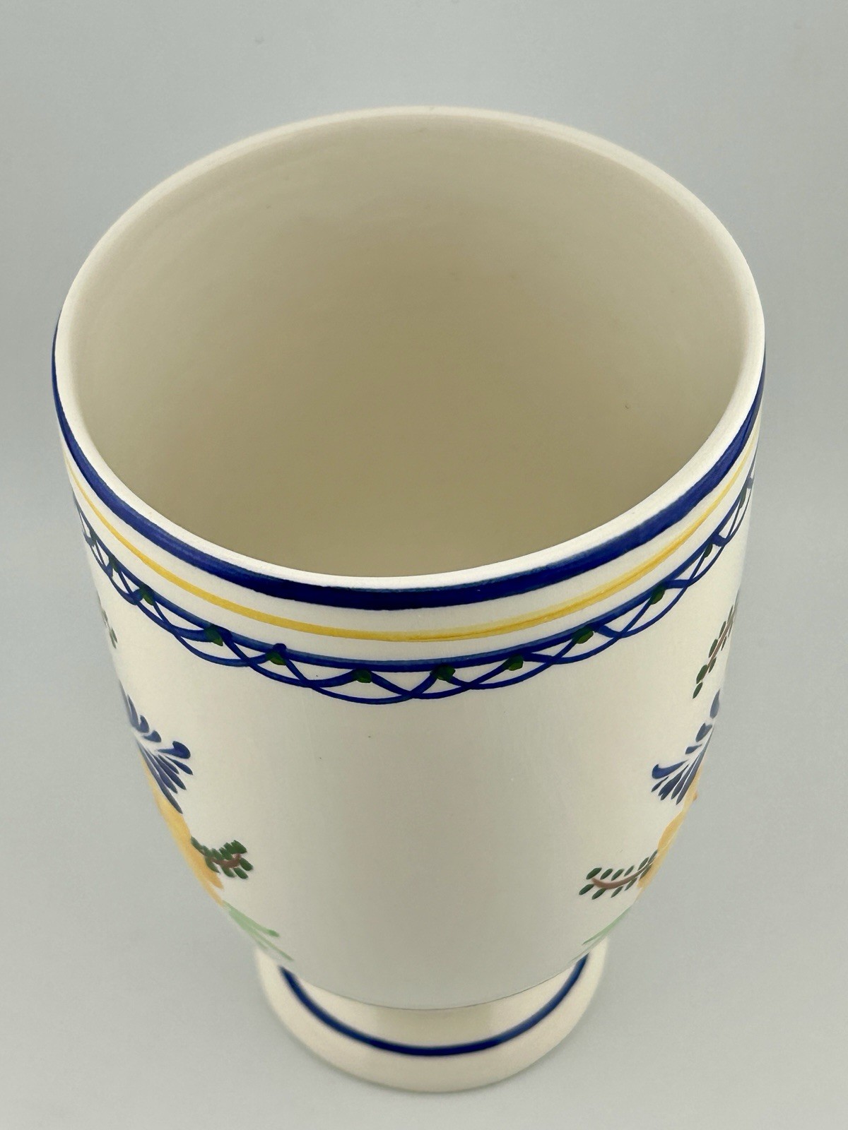 Vintage Jay Willfred Andrea By Sadek Floral Design Pottery Vase Made In Portugal