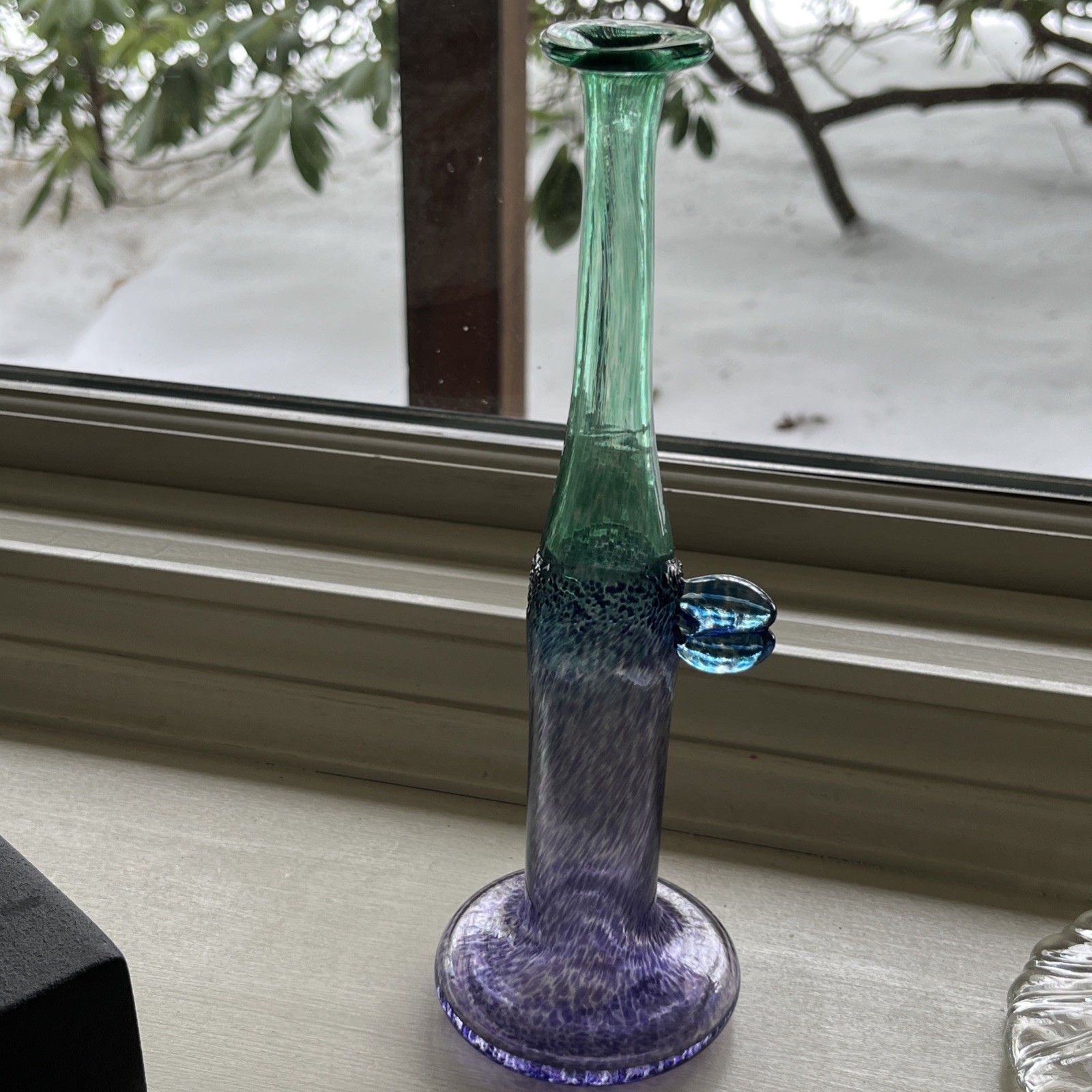 Boda ” Windpipe ” Vase Rare Bertil Vallien Artist Collection Sweden 1970 Signed