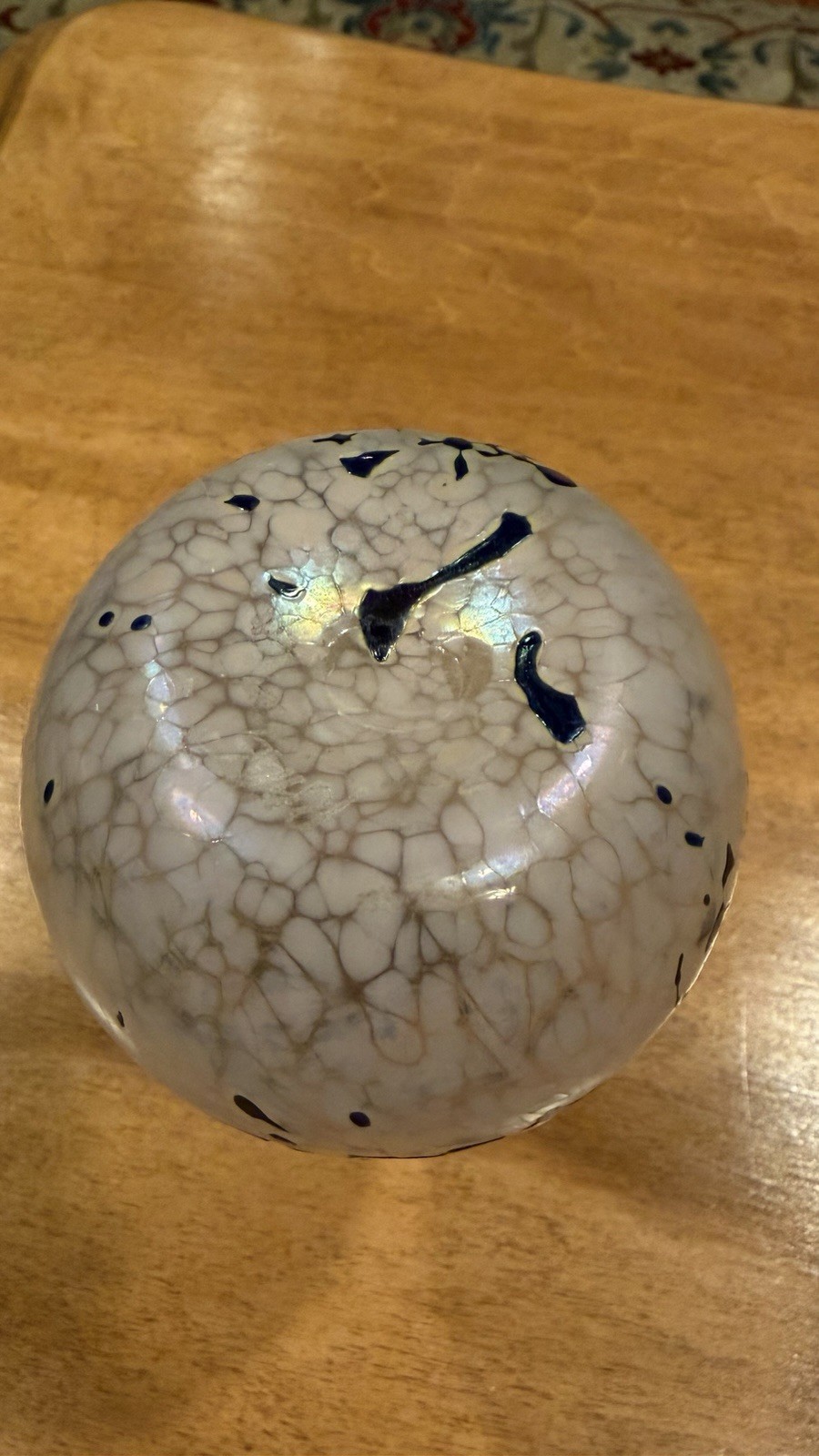 Signed Robert Held Studio Art Glass Iridescent Bud Vase 5″ Tall – Mint Condition