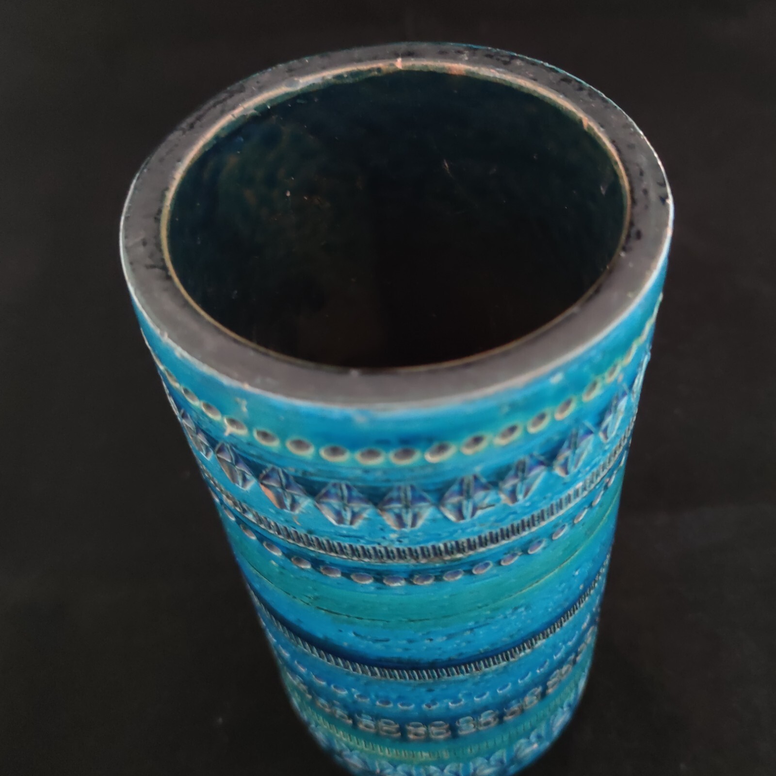 Bitossi Raymor Remini Blue Vase – 25 cm (Q0649)