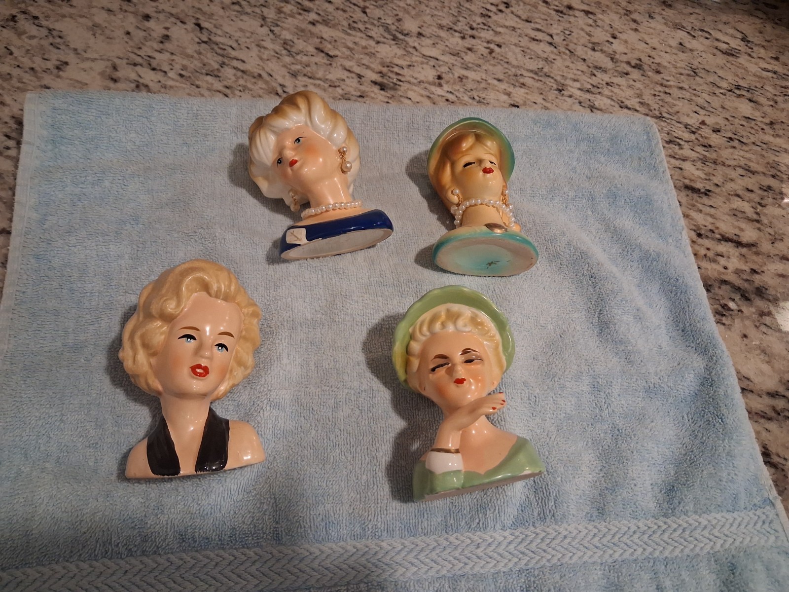 Marilyn Monroe 2 940s 50s Ruben Orginals Head Vase 2 Inarco Head Vases