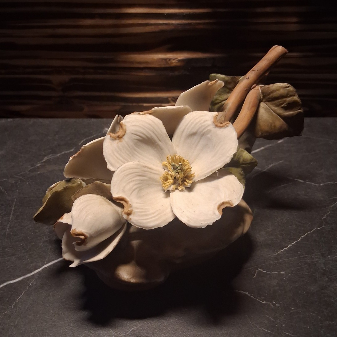 Ceramic And Clay Flower Figurine Decor