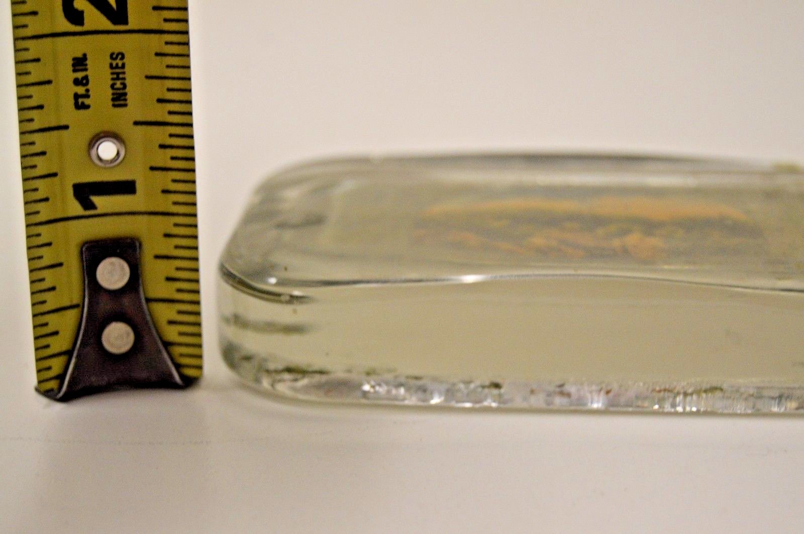 Vintage Glass Virginia Tunnel On Skyline Drive Drink Coaster Center Paperweight