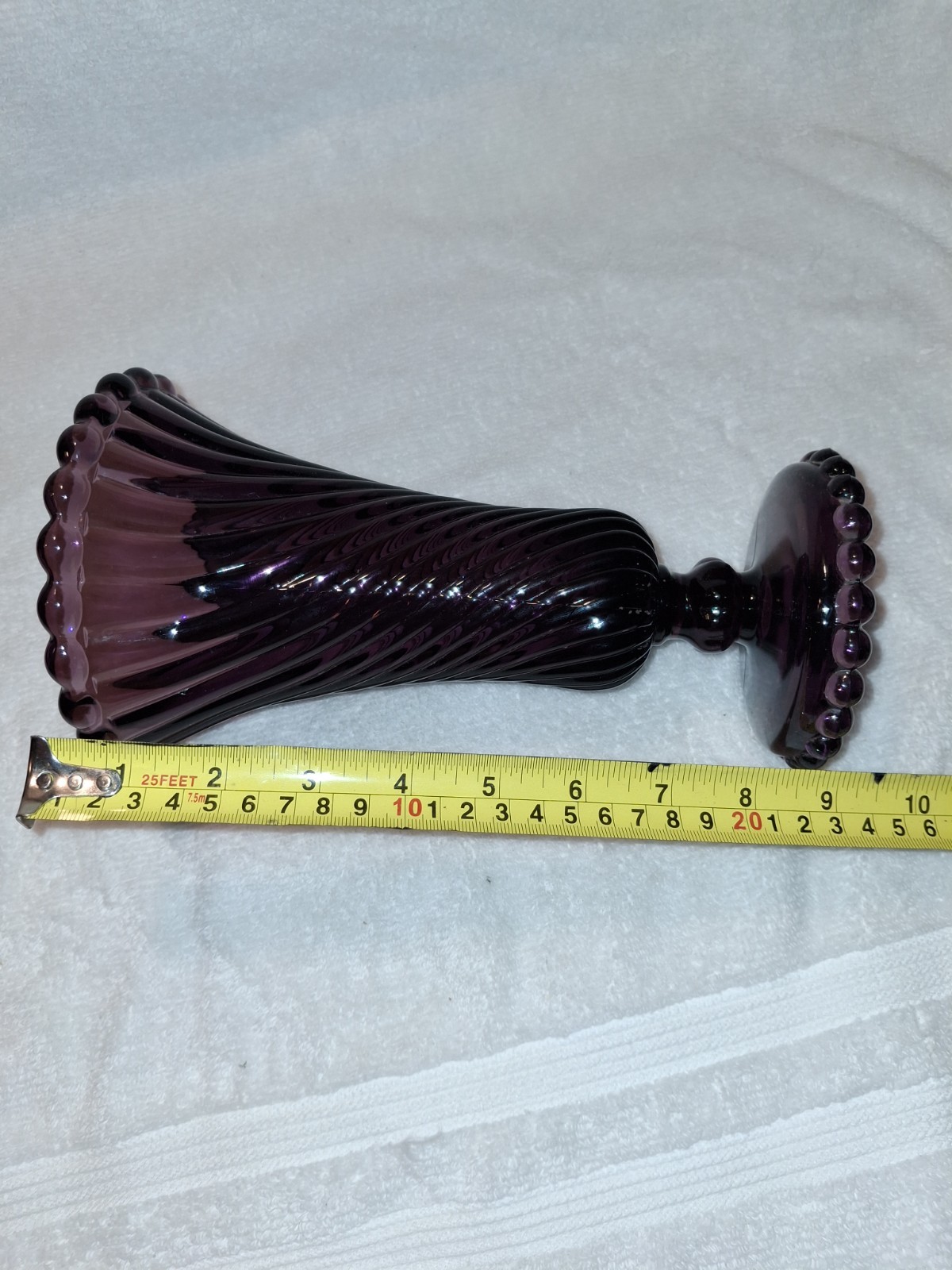 Westmoreland Amethyst And Ball Vase
