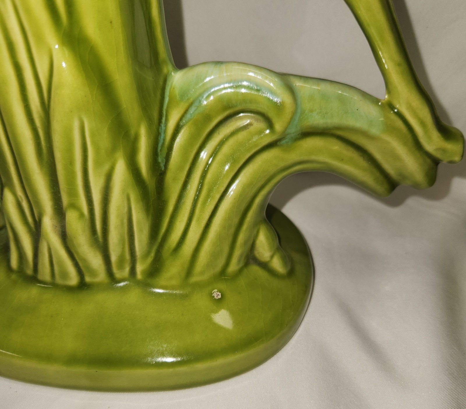 Mid-Century Modern, ROYAL HAEGER, Pair of 14.5″ Chartreuse Gazelle Vases #R706