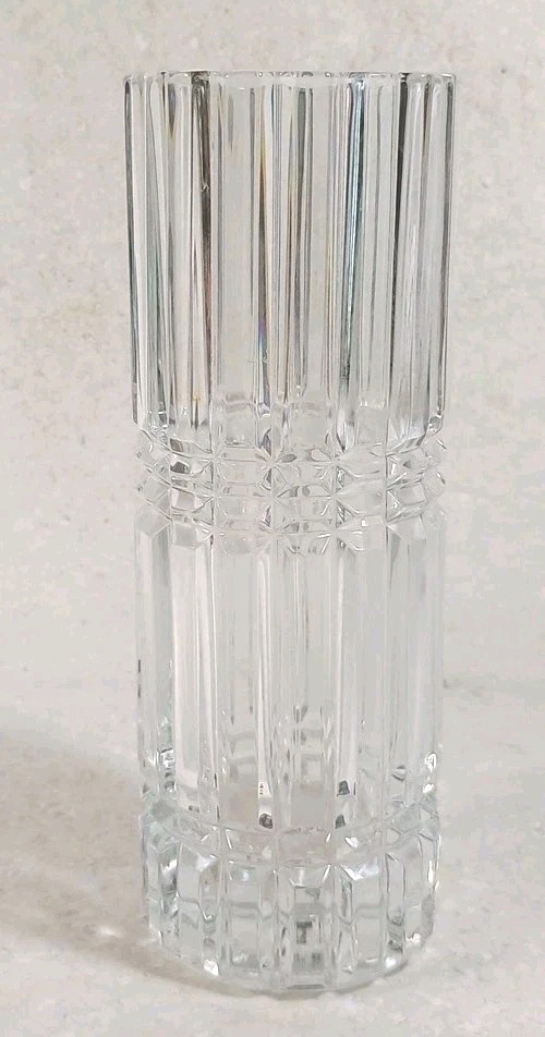 Montparnasse by Cristal D’Arques-Durand 9″ Clear Vase Heavy