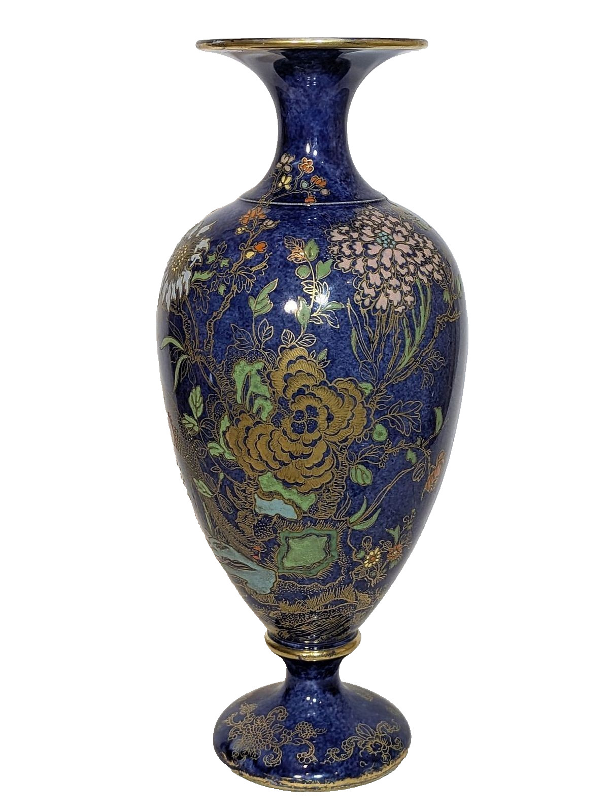 Large W&R Carlton Ware Kang He Rockery & Pheasant Vase — 25 cm #2041