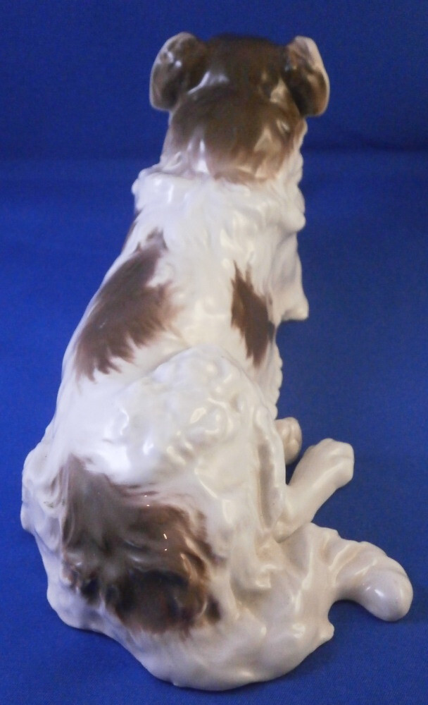 Jugendstil KPM Berlin Dog Porcelain Figure Figurine Porzellan Figur Hund German