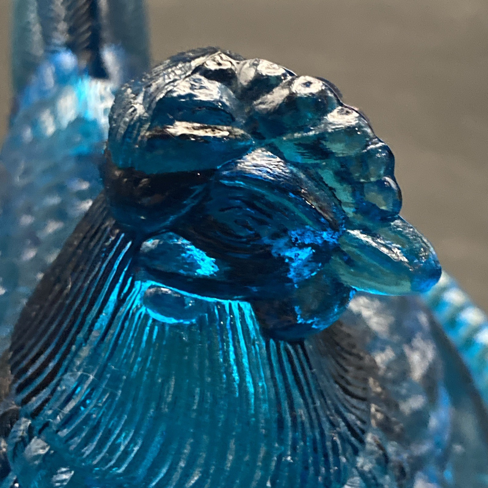 1960 Detailed Riviera Blue Pressed Glass Westmoreland Signed Hen On Nest