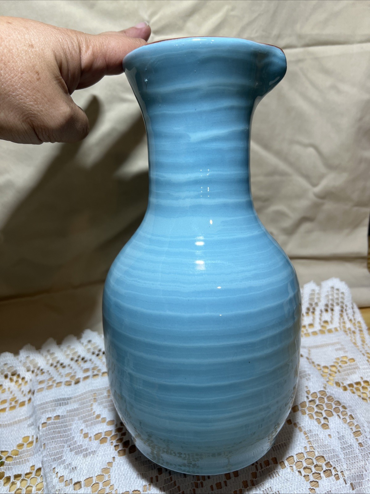 Large Redware Vase/decanter