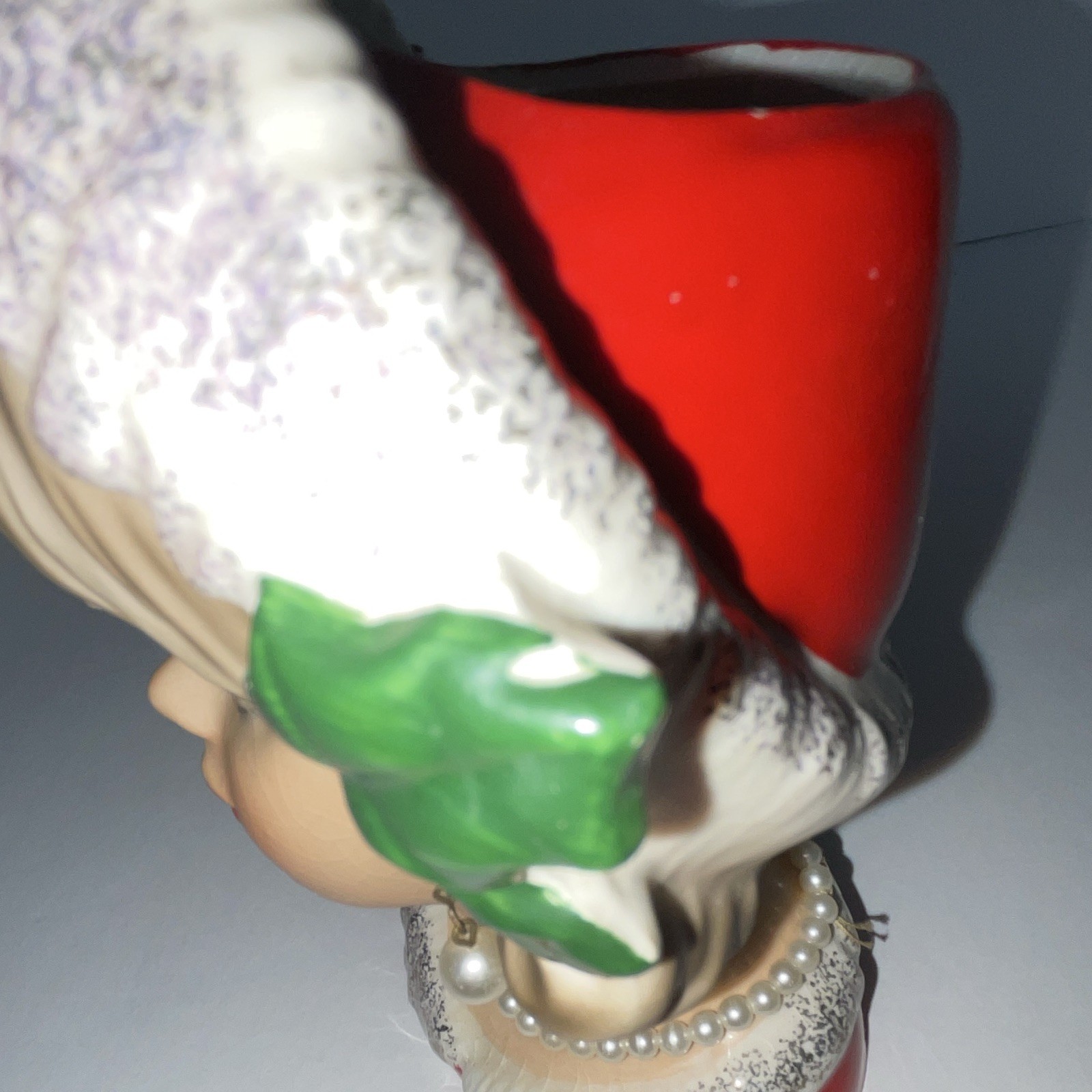 Napco Christmas Lady Head Vase
