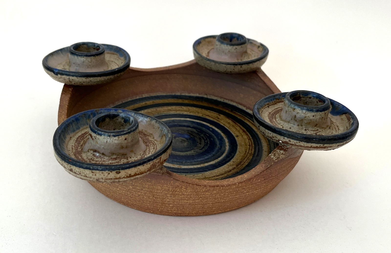 Vintage MCM Finke Keramik Denmark Candle Holder Retro Modernist