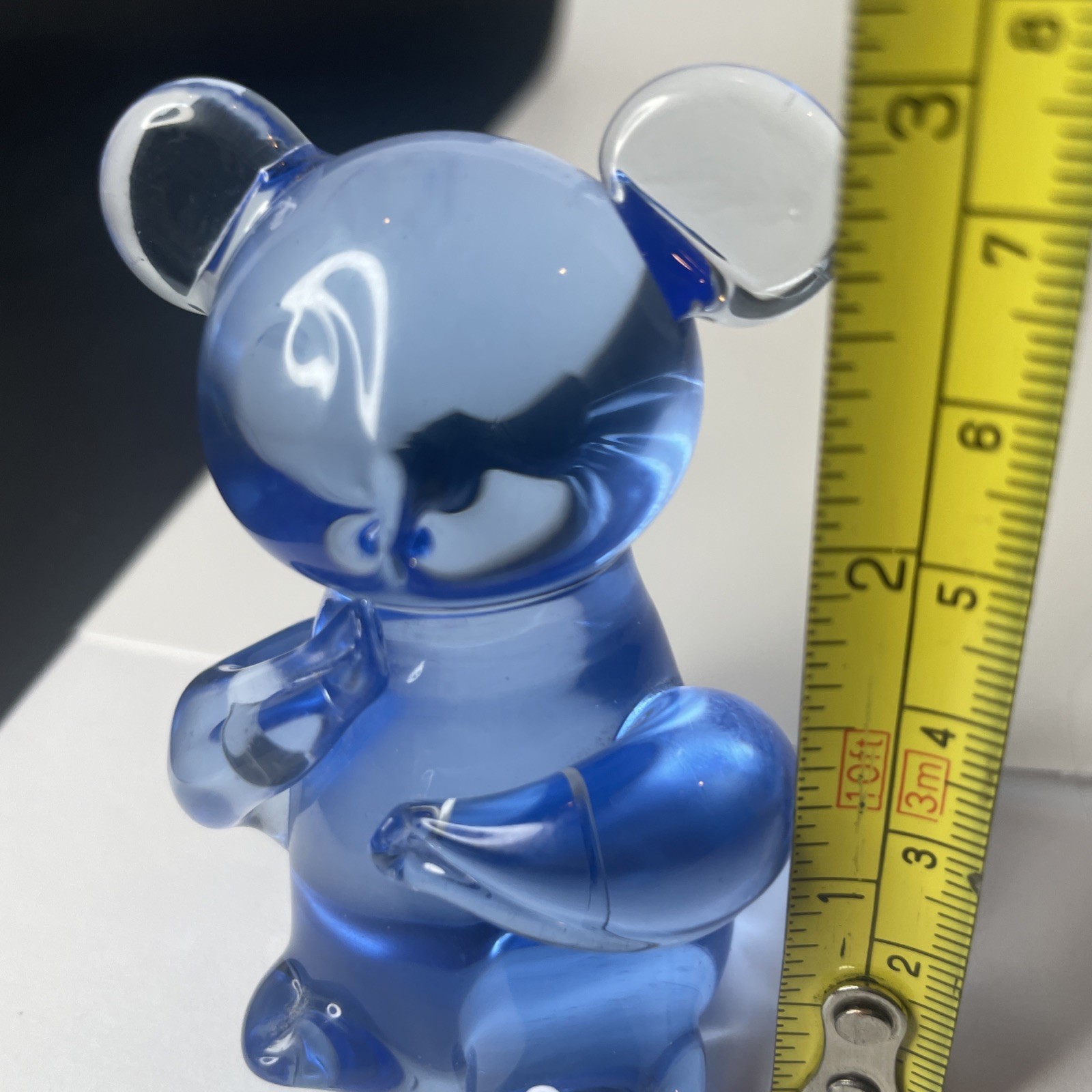 Blue Glass Koala Bear United States Commemorative Fine Art Gallery With Label