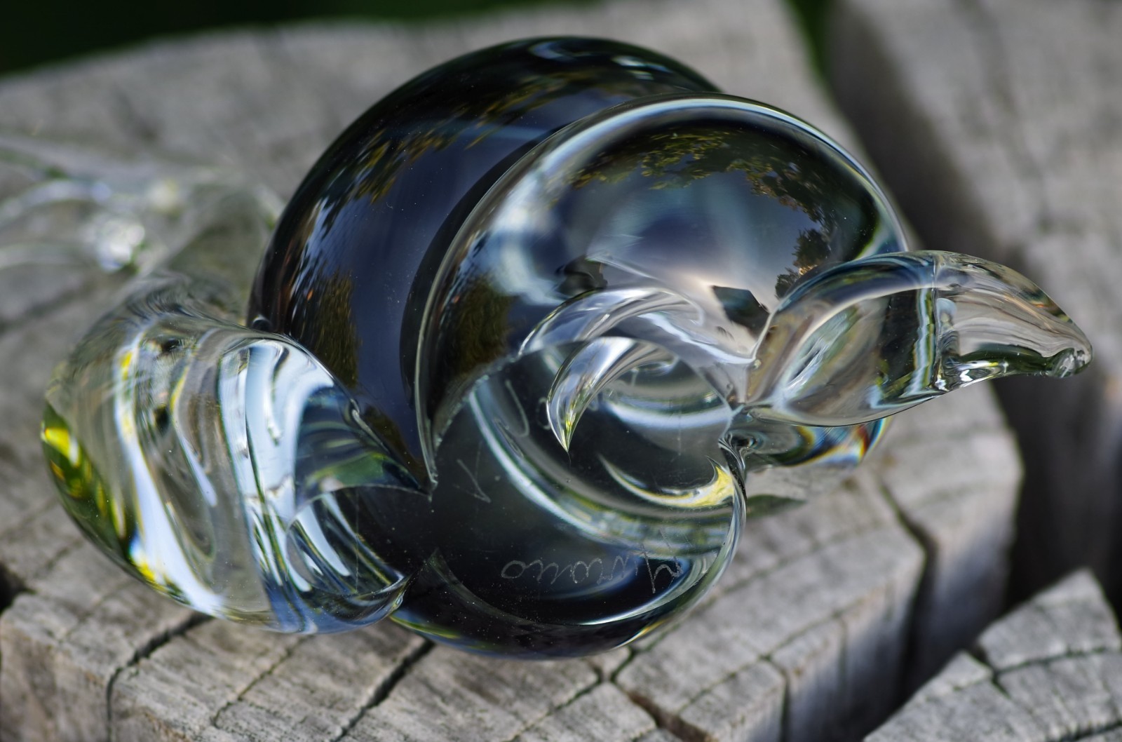 VINTAGE Murano Paperweight V. Nason SNAIL Smokey Glass Made in Italy RARE FIND!