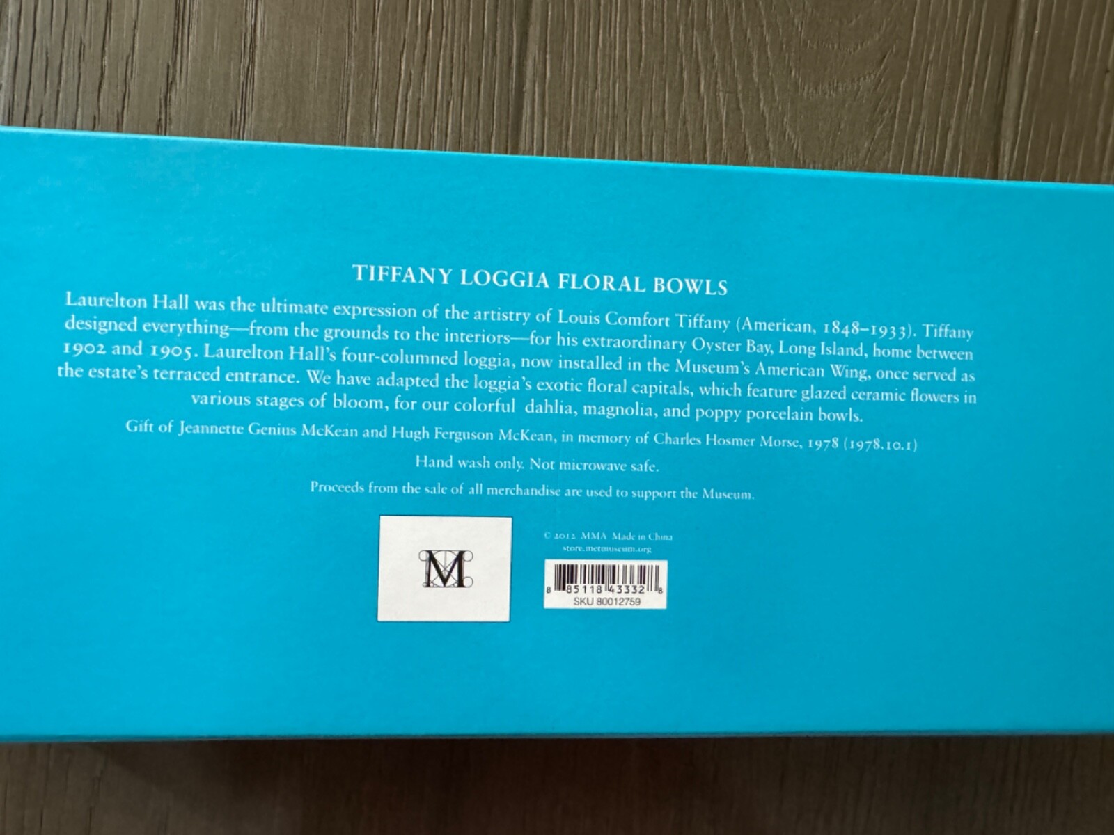 Metropolitan Museum of Art MMA Tiffany Logia Floral Bowls Louis Comfort NIB