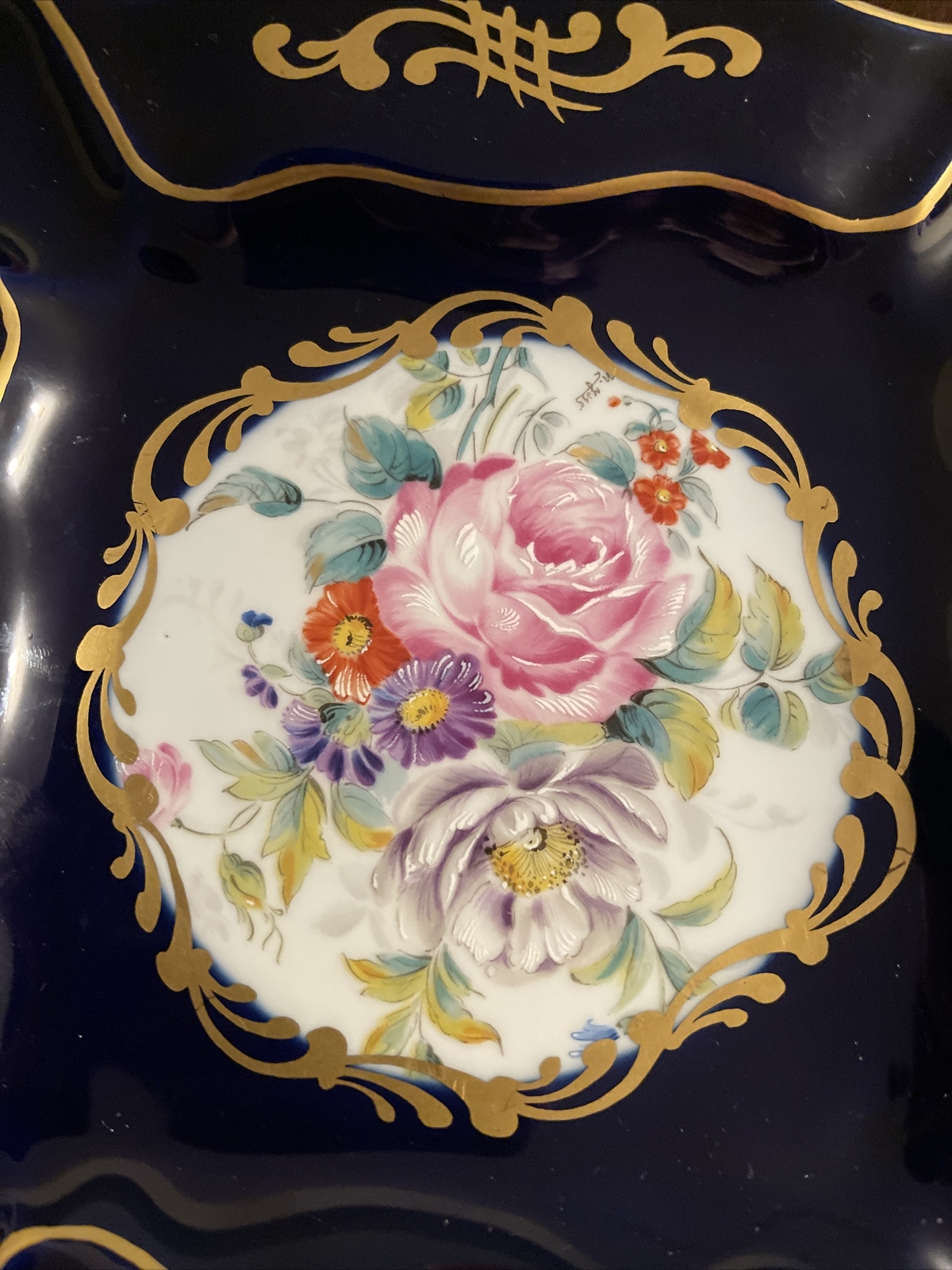 Limoges Antique hand painted ashtray/ trinket dish