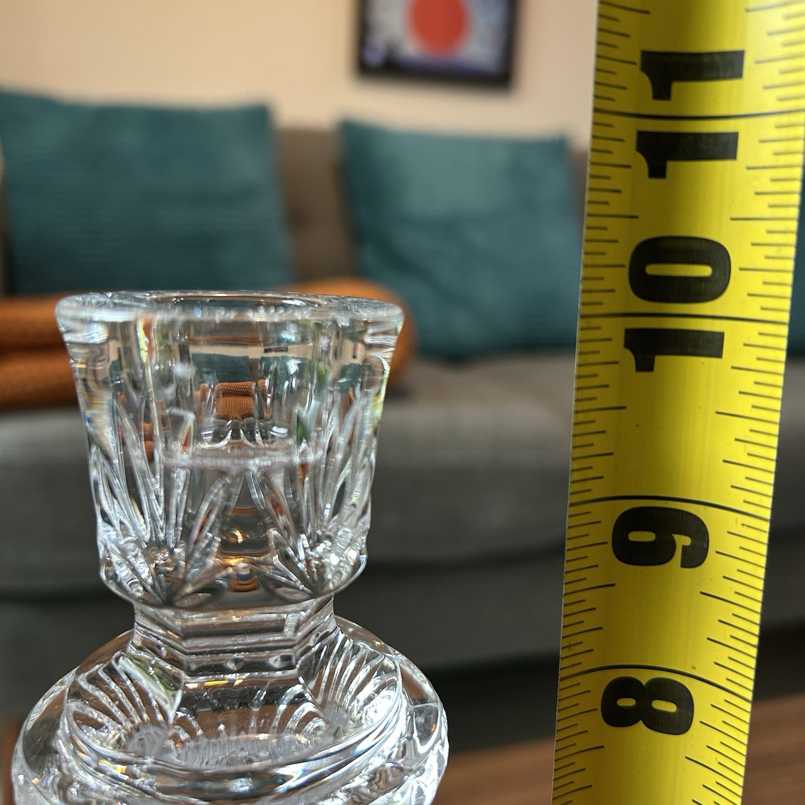 Waterford Ireland Crystal Candelabra 40018940 Tara 10″ Tall Candlesticks Pair