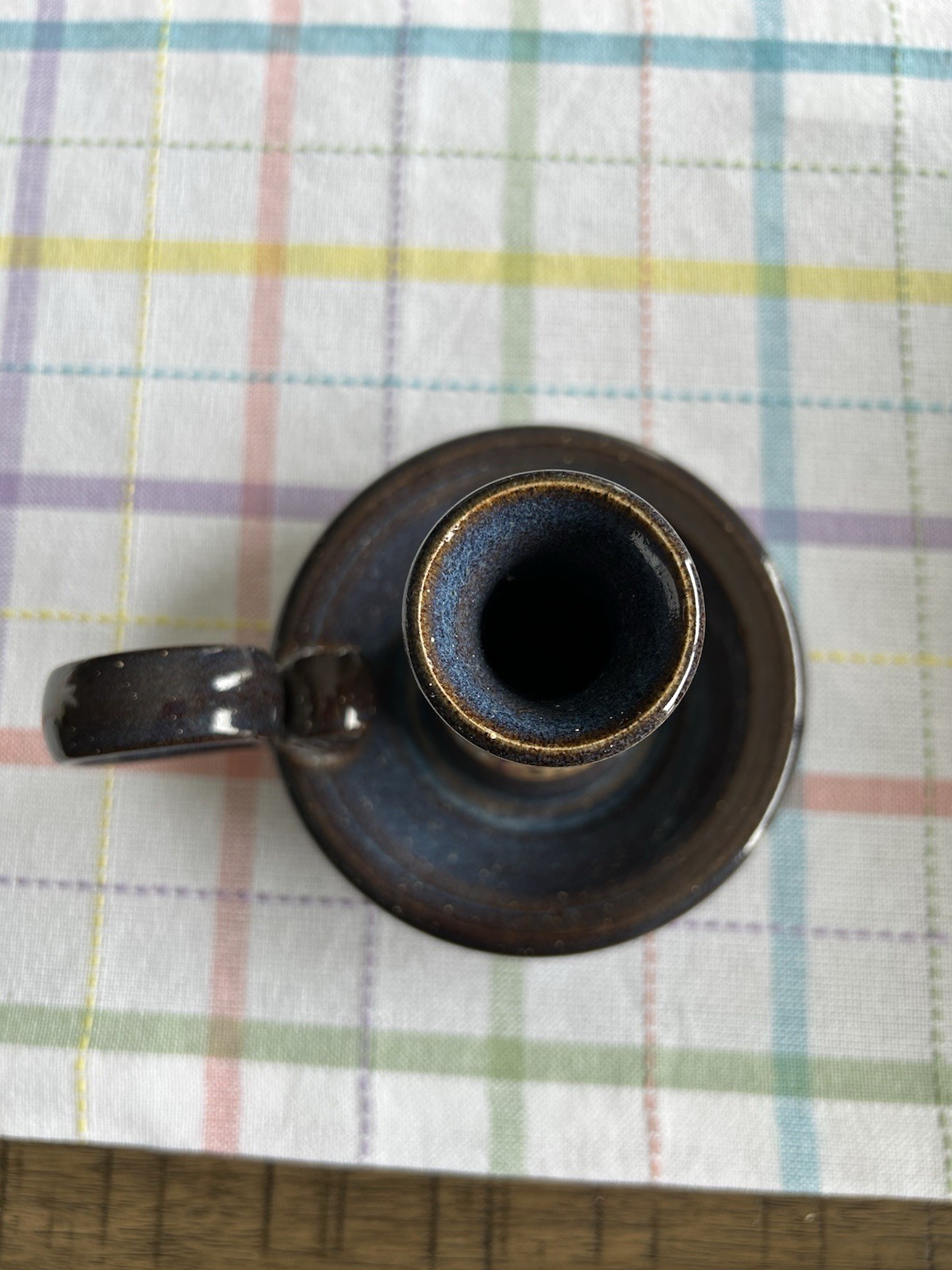 Art Pottery Candle Holder Hand Thrown Jason Parsley Artist Signed & Dated