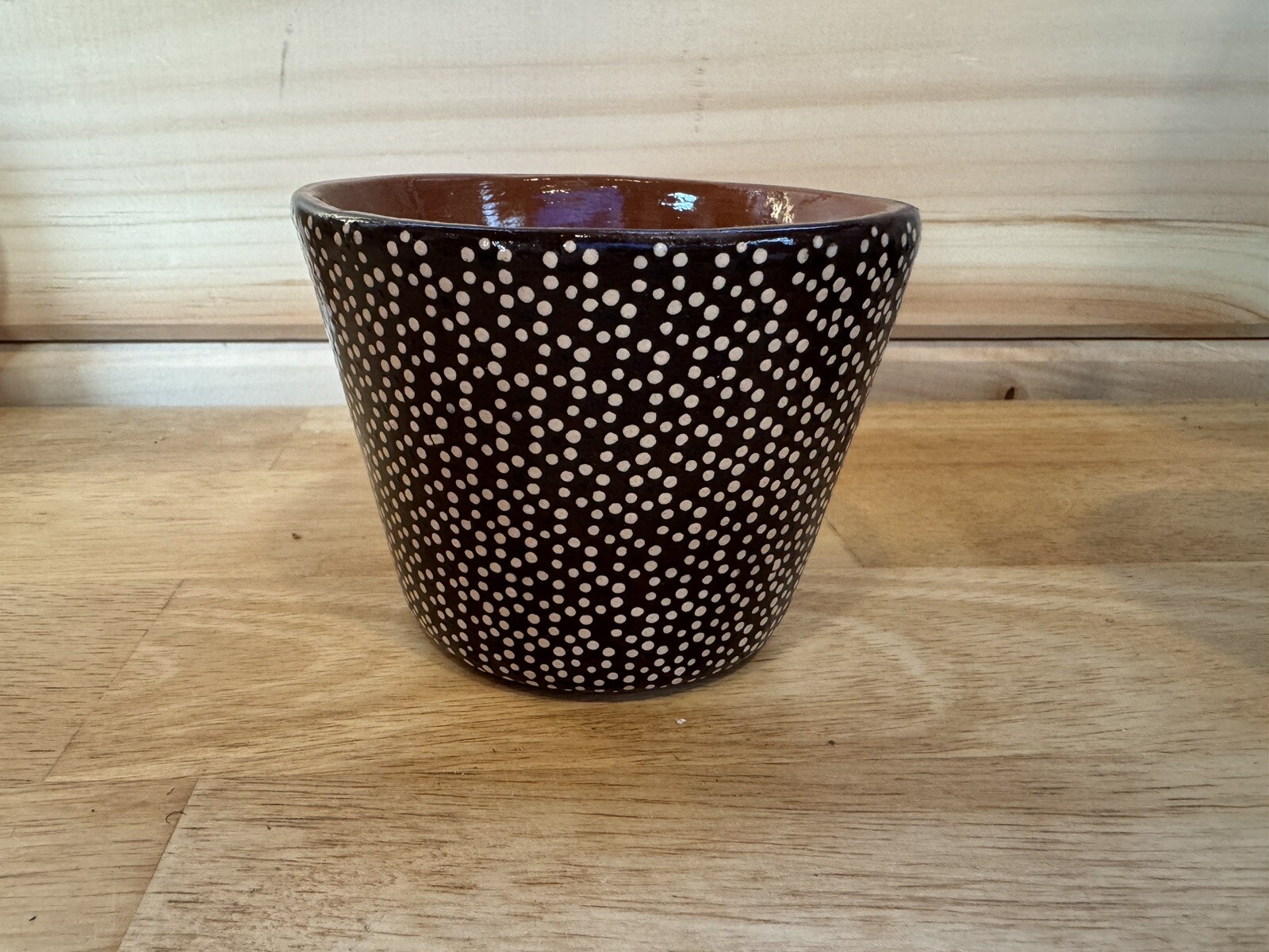 CAPULA MICHOACÁN POT Base Pottery Flower Handmade 3.75” Dia 2.75” Tall