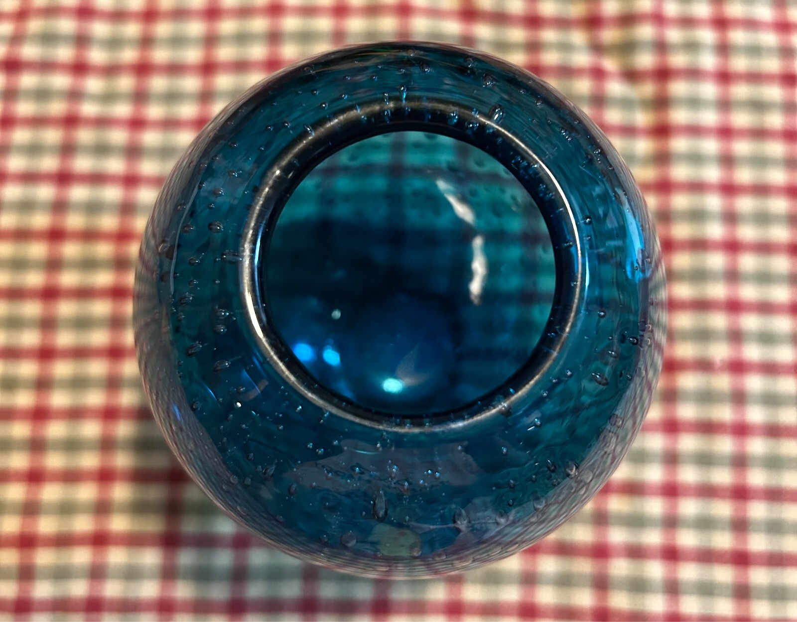 Large Blue Handcrafted Glass from Target
