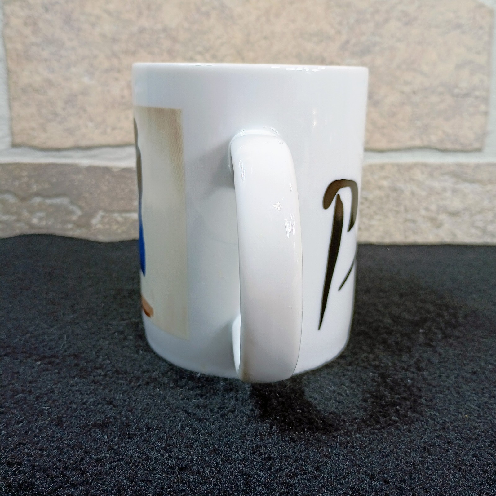 Vintage 1994 Picasso Abstract Face Art Mug MBI NYC Taiwan White Ceramic Coffee